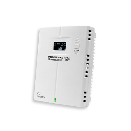 Detector CO con Pantalla – Salida Relé 24V